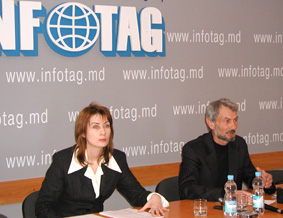 14.02.2005 APEL SUSŢINE CĂ „TELERADIO-MOLDOVA” CONTINUĂ SĂ PREZINTE SITUAŢIA DIN REPUBLICĂ PRIN OPTICA PUTERII  (CONFERINŢĂ DE PRESĂ LA AGENŢIA INFOTAG)