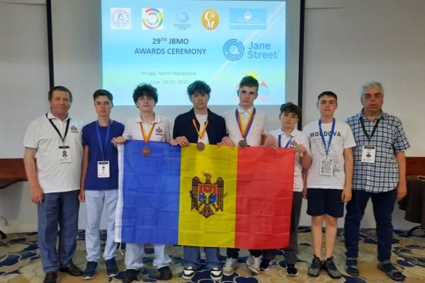 MOLDOVAN SCHOOLCHILDREN WON THREE BRONZE MEDALS AT BALKAN OLYMPIAD IN MATHEMATICS IN NORTHERN MACEDONIA