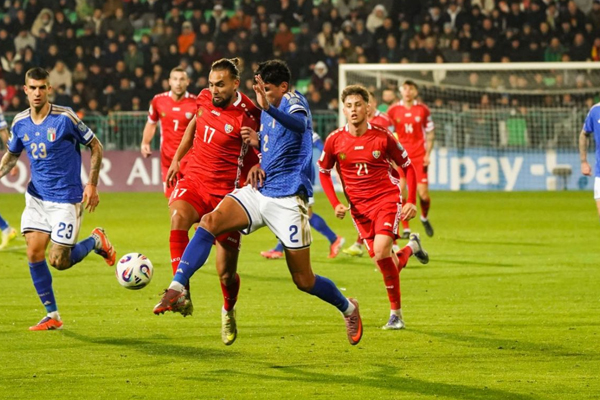 ​MOLDOVA'S FOOTBALL TEAM LOST HOME MATCH AGAINST ITALY 0-2