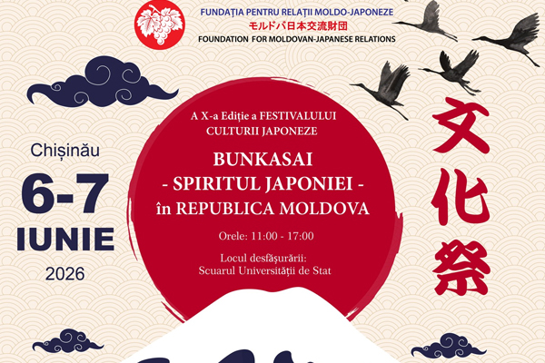 BUNKASAI JAPANESE CULTURE FESTIVAL TO BE HELD IN CHISINAU