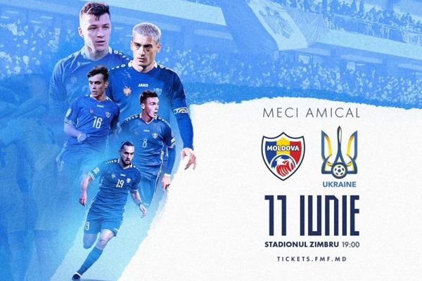 MOLDOVA NATIONAL FOOTBALL TEAM TO PLAY FRIENDLY MATCH WITH UKRAINE IN EVENING