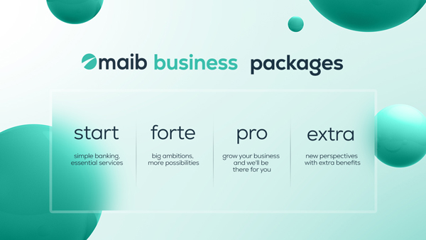 ​Business packages from maib: integrated banking services, as in a convenient monthly subscription