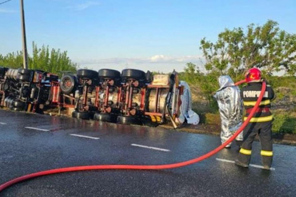 ​MOLDOVAN TANKER TRUCK WITH ETHANOL HAD AN ACCIDENT IN ROMANIA 