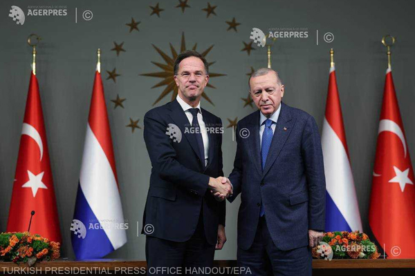 Turcia îl sprijină pe Rutte pentru funcţia de secretar general al NATO, transmite agenţia olandeză ANP